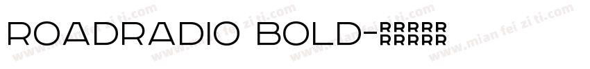 RoadRadio Bold字体转换